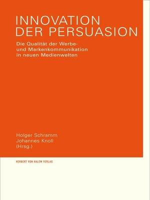 cover image of Innovation der Persuasion